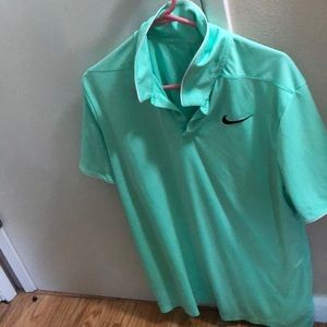 NWOT Nike mint like color Dri Fit Polo